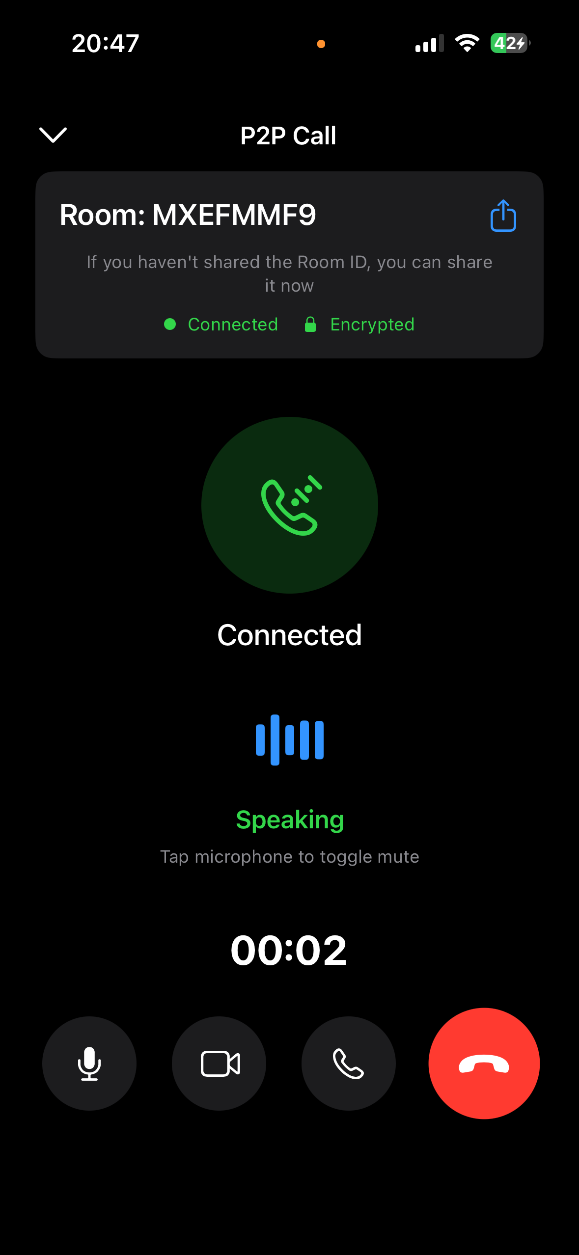Call connected